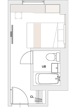 SINGLE　Floor plan sample